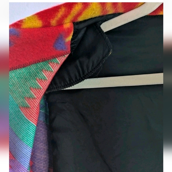 David Wayne Vintage Fleece Southwest Print Two Button Jacket Women's Large - Picture 8 of 11